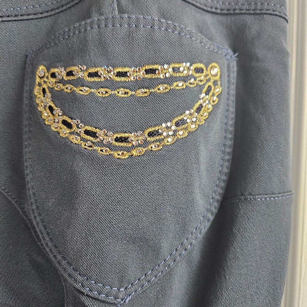 ANIMO Riding Pants Performance Stretch Italian Equestrian Breeches Bling $439 - Picture 11 of 14